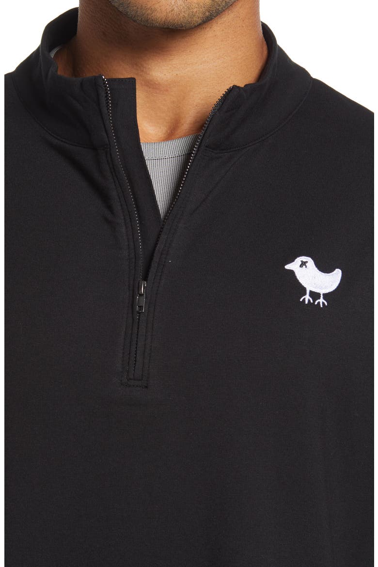 Quarter Zip Golf Pullover, Alternate, color, BLACK