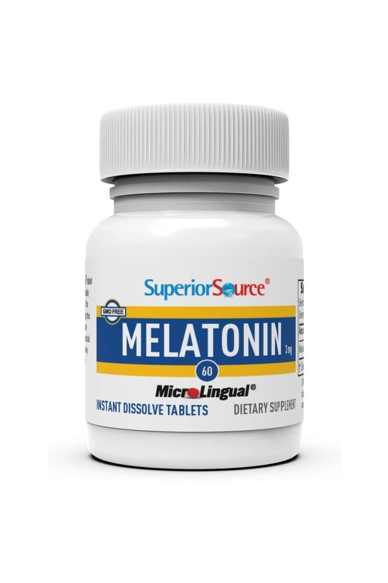 Melatonin Chamomile Fast-Dissolving Sleep Support Tablets, Alternate, color, White