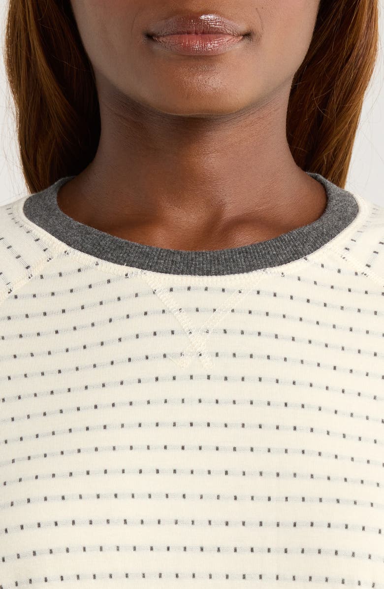 Marine Layer Reversible Raglan Sleeve Top, Alternate, color, Heather Grey