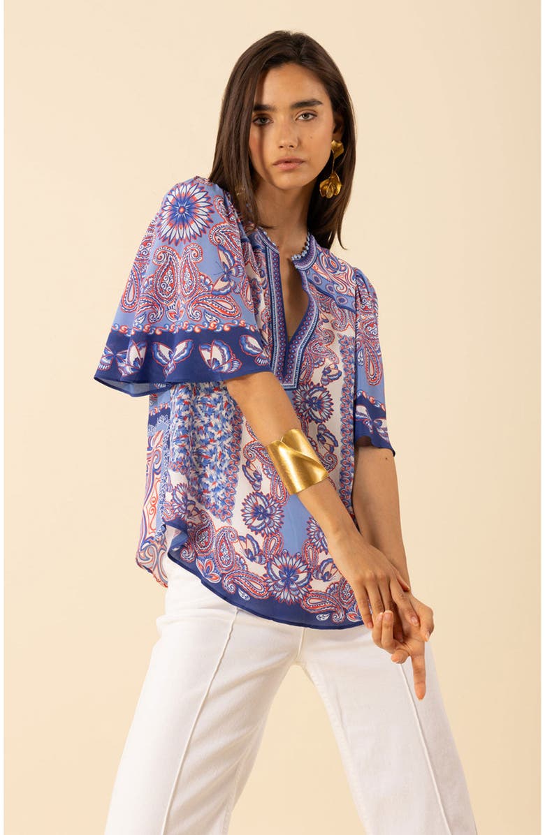 Hale Bob Novah Silk Top, Alternate, color, 