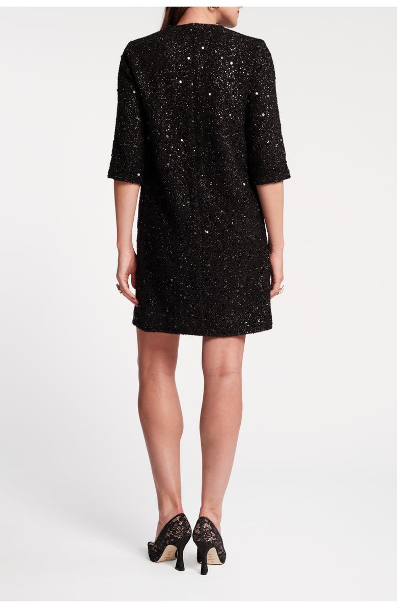 Frances Valentine Mod Dress Sequin, Alternate, color, Black