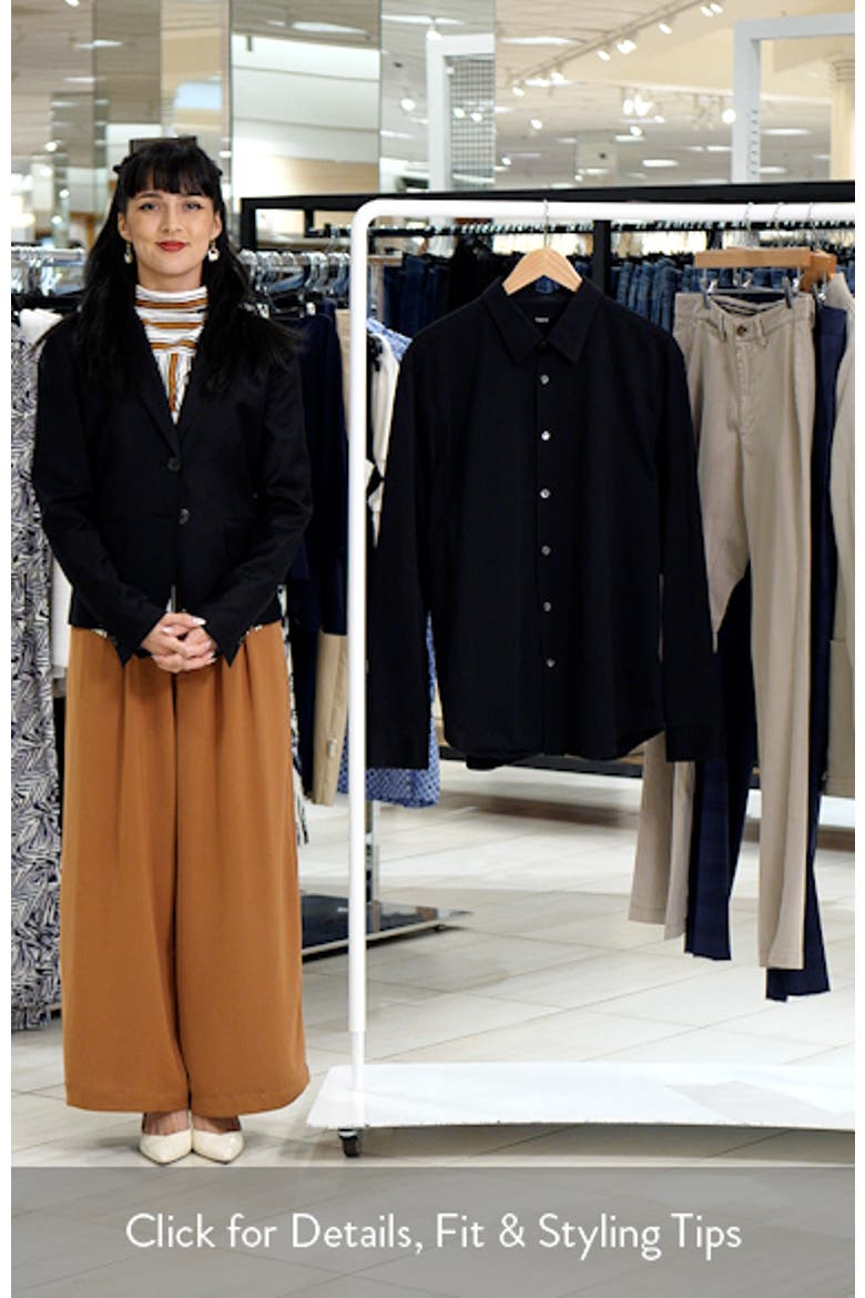 Sylvain ND Structure Knit Button-Up Shirt video