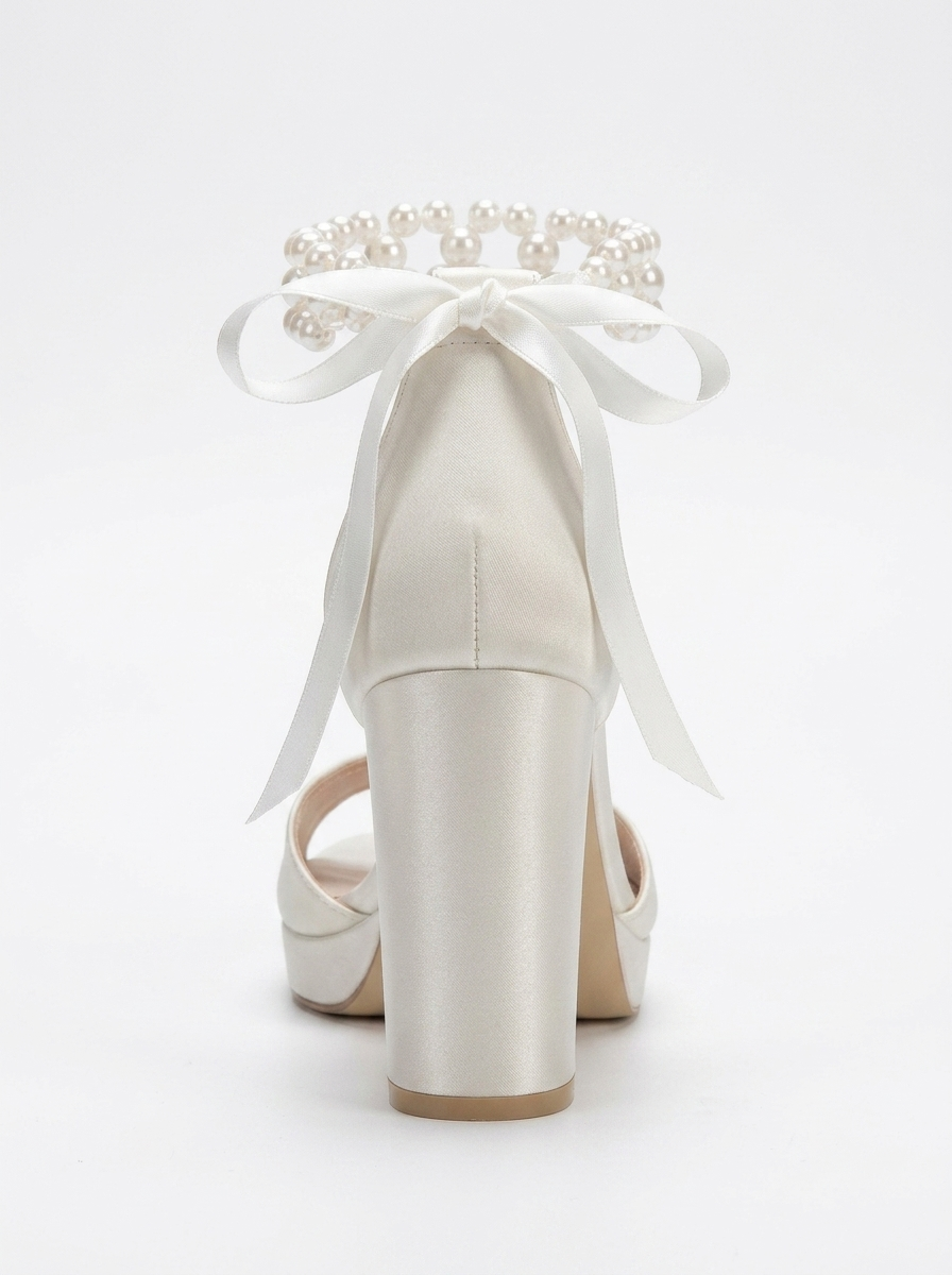Ksenia Platform Bridal Sandal, Alternate, color, Ivory