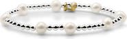 Bowood Lane Paige Freshwater Pearl & Sterling Silver Beaded Bracelet