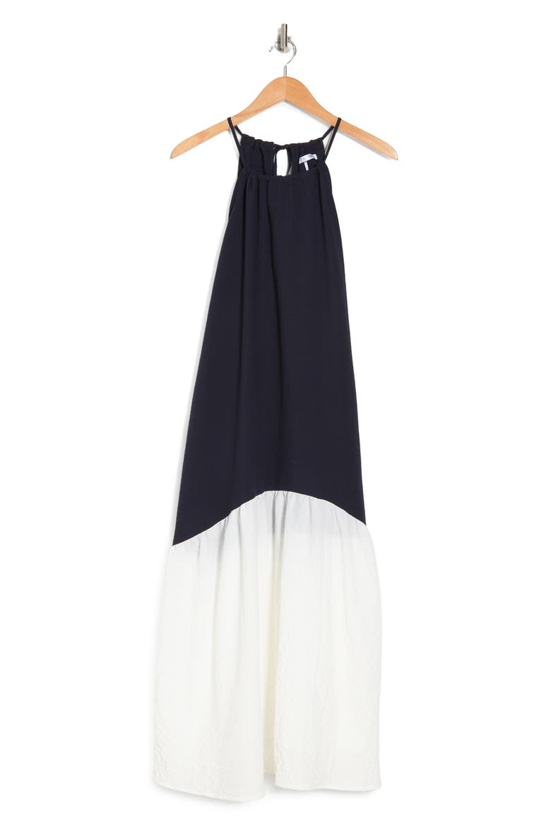 Pasitano Two-Tone Dress, Alternate, color, NAVY
