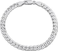 DELMAR Diamond Cut Curb Chain Bracelet