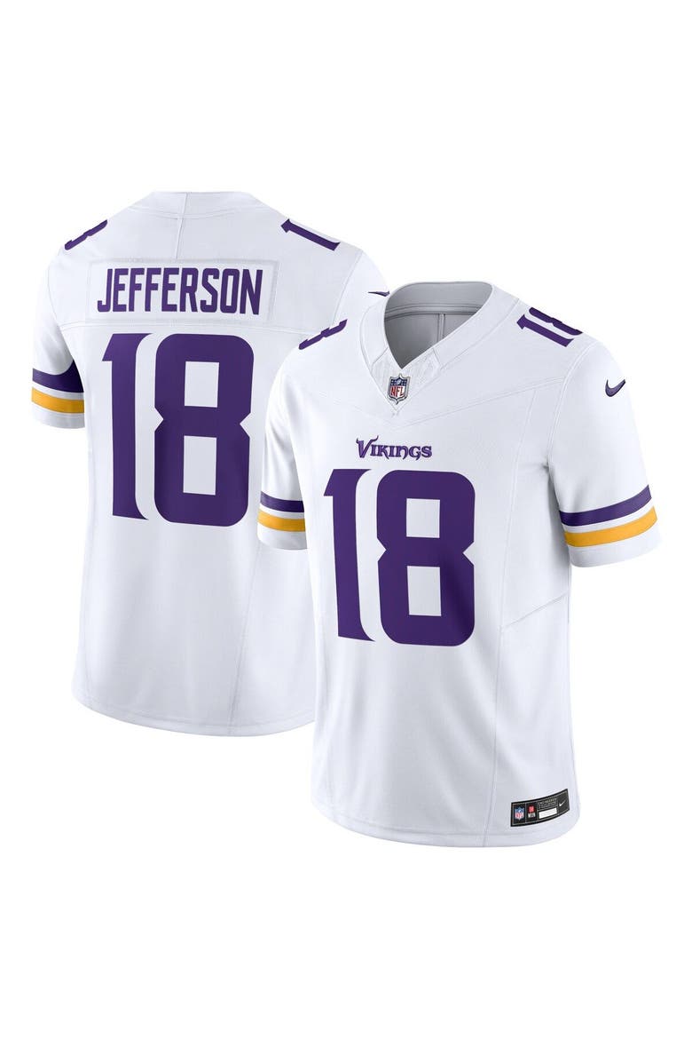 Men's Nike Justin Jefferson White Minnesota Vikings Vapor F.U.S.E. Limited Jersey, Main, color, White