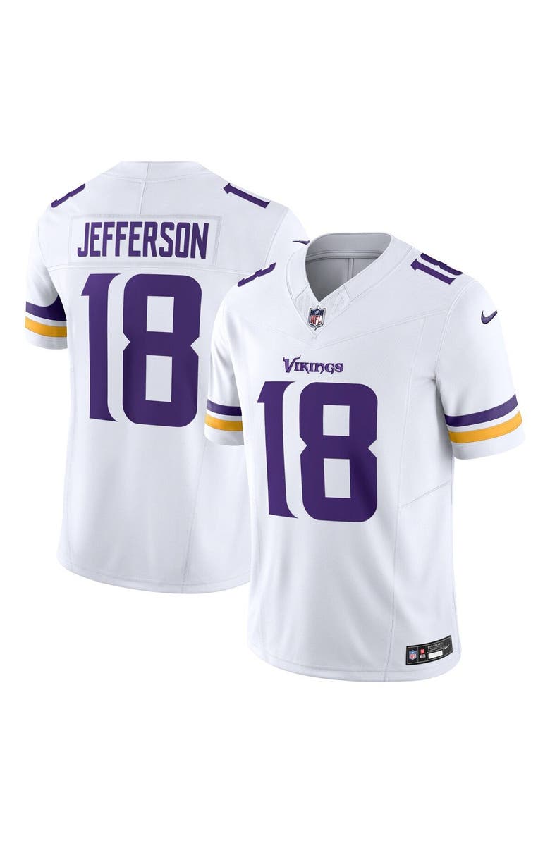 Nike Men's Nike Justin Jefferson White Minnesota Vikings Vapor F.U.S.E. Limited Jersey, Main, color, White