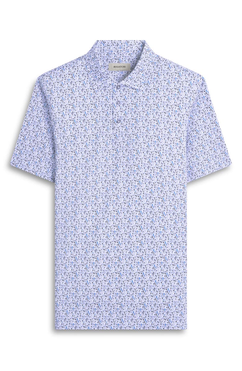 Bugatchi Victor OoohCotton<sup>®</sup> Cocktail Print Polo, Alternate, color, Cobalt
