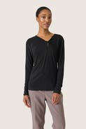 Soaked in Luxury Skylara Knotted Long Sleeve Glitter Top