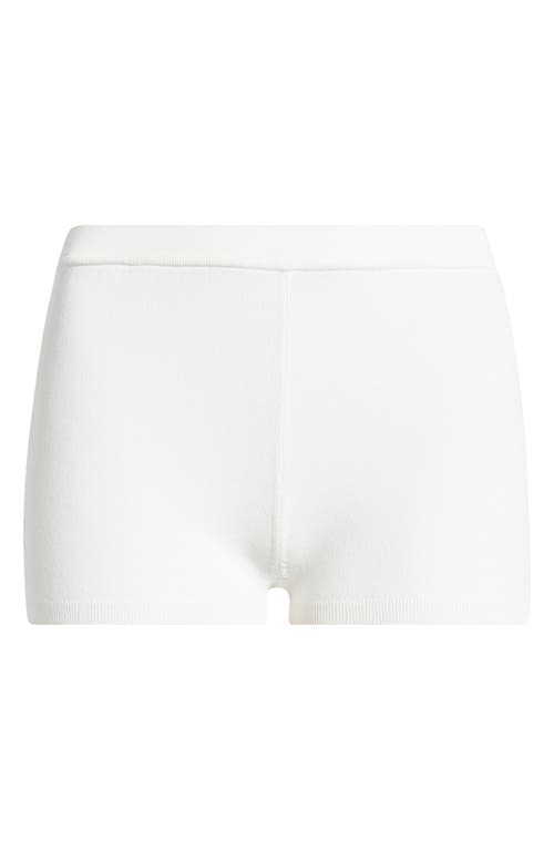 House Of Cb Kai Sweater Shorts In Cloud Dancer