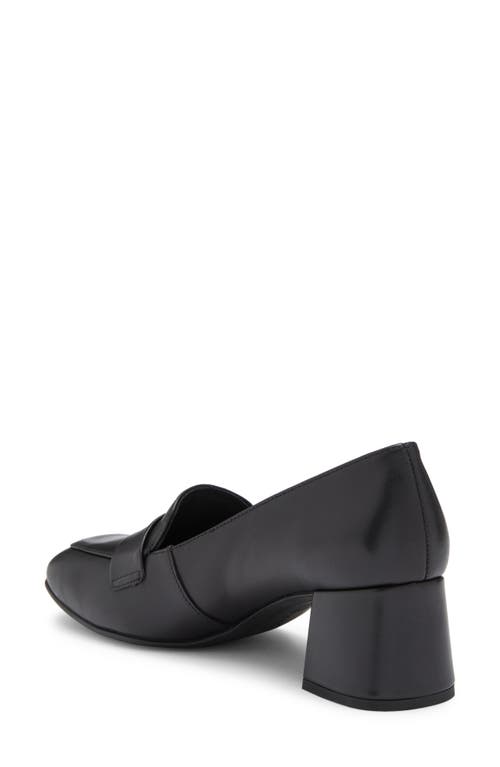 Paul Green Winona Loafer Pump In Black Leather