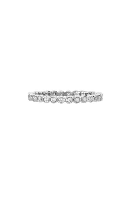 Sethi Couture Mini Bezel Diamond Band Ring in 18K Wg 