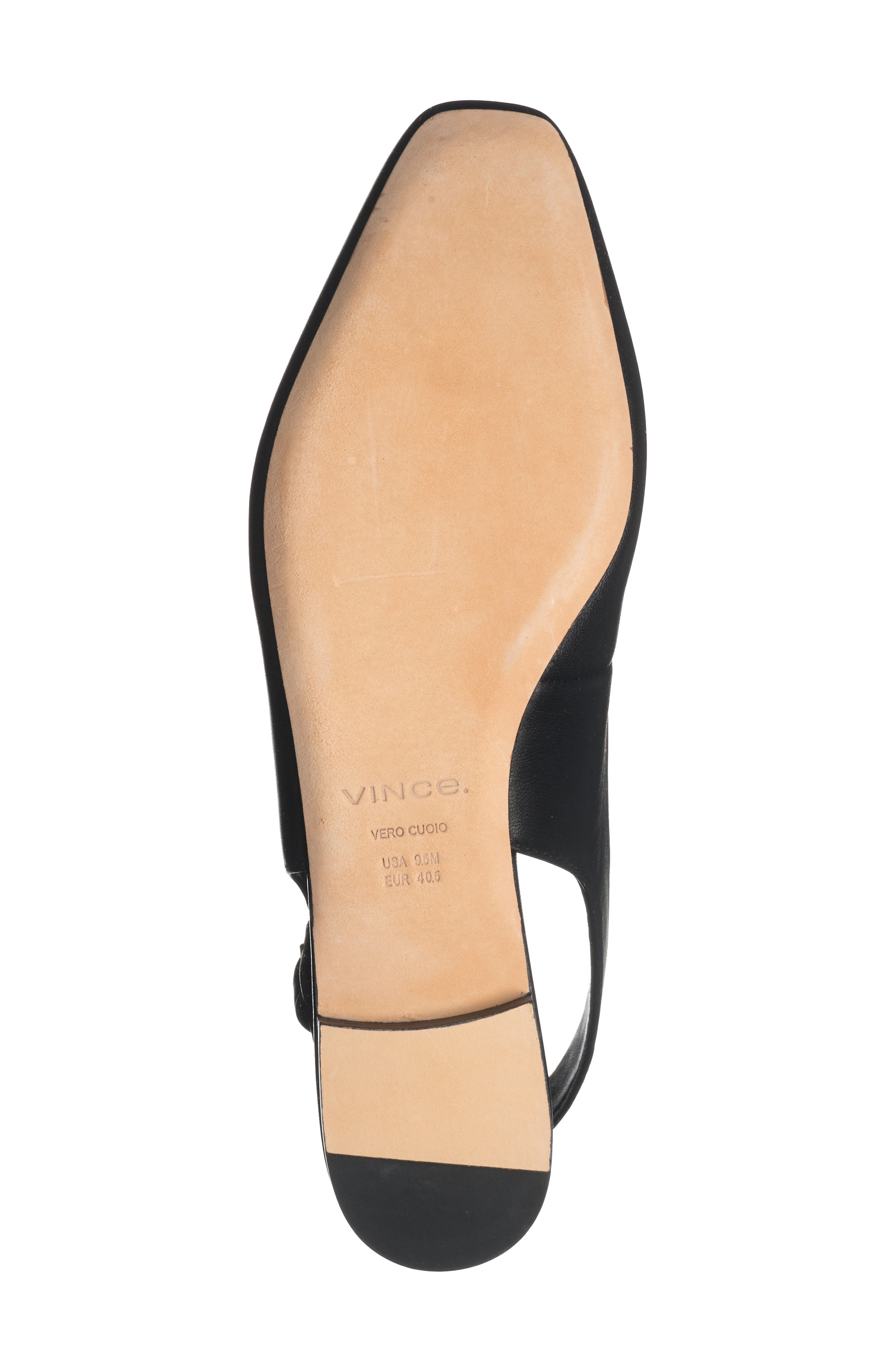 Vince Brody Slingback Flat, Alternate, color, Black