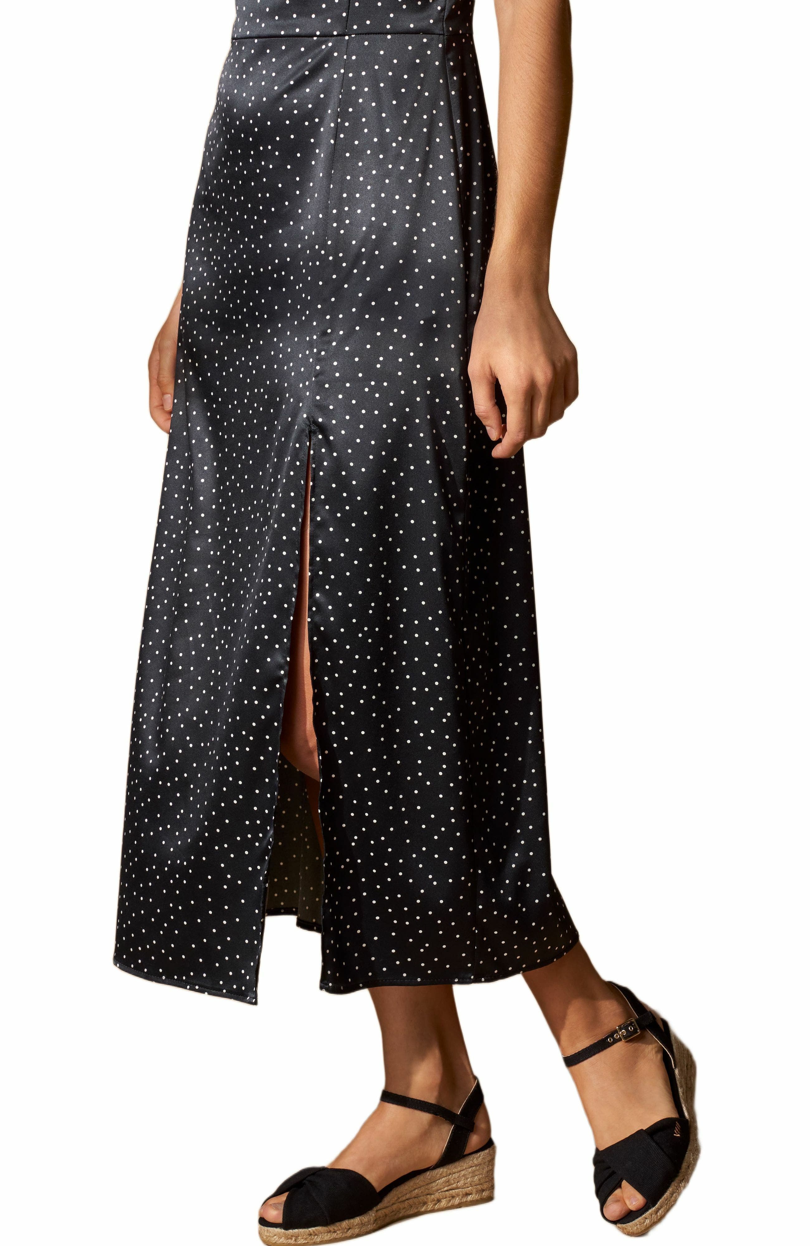 VISCATA Farella Canvas Espadrille Sandal Wedges, Alternate, color, Black