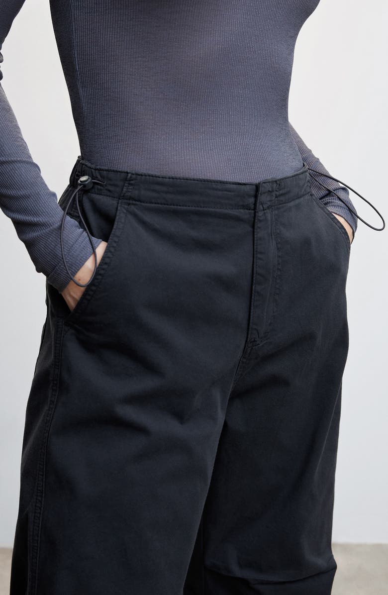 MANGO Cotton Poplin Parachute Pants, Alternate, color, 