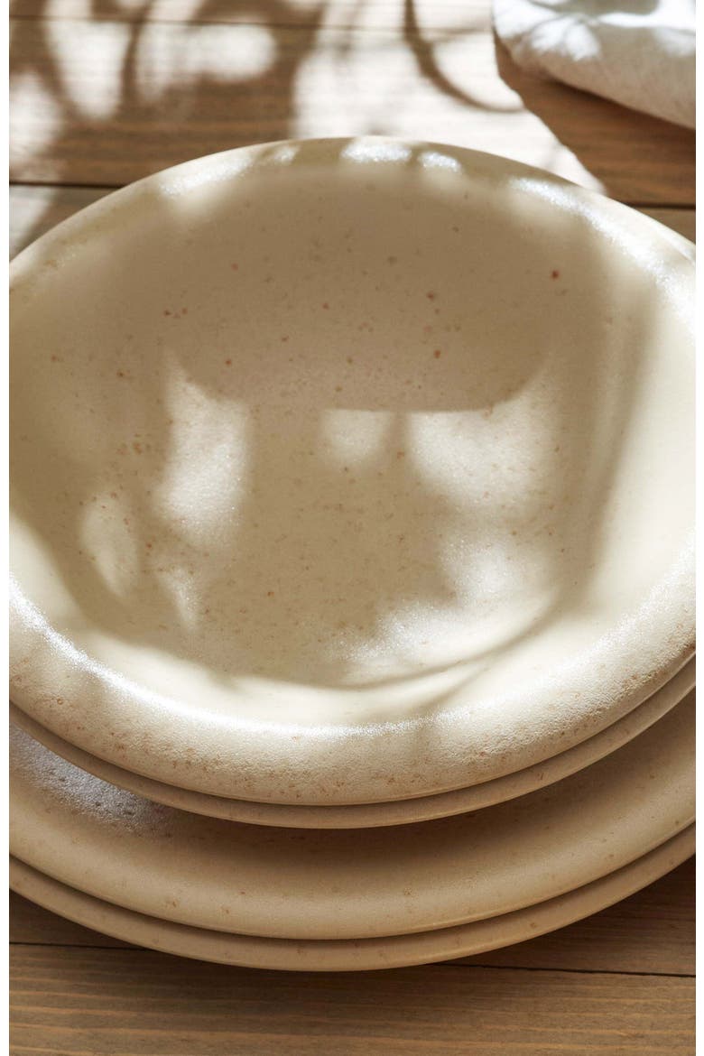 Porto by Stone Lain Aro Stoneware 12-Piece Dinnerware Set, Alternate, color, Cream Matte