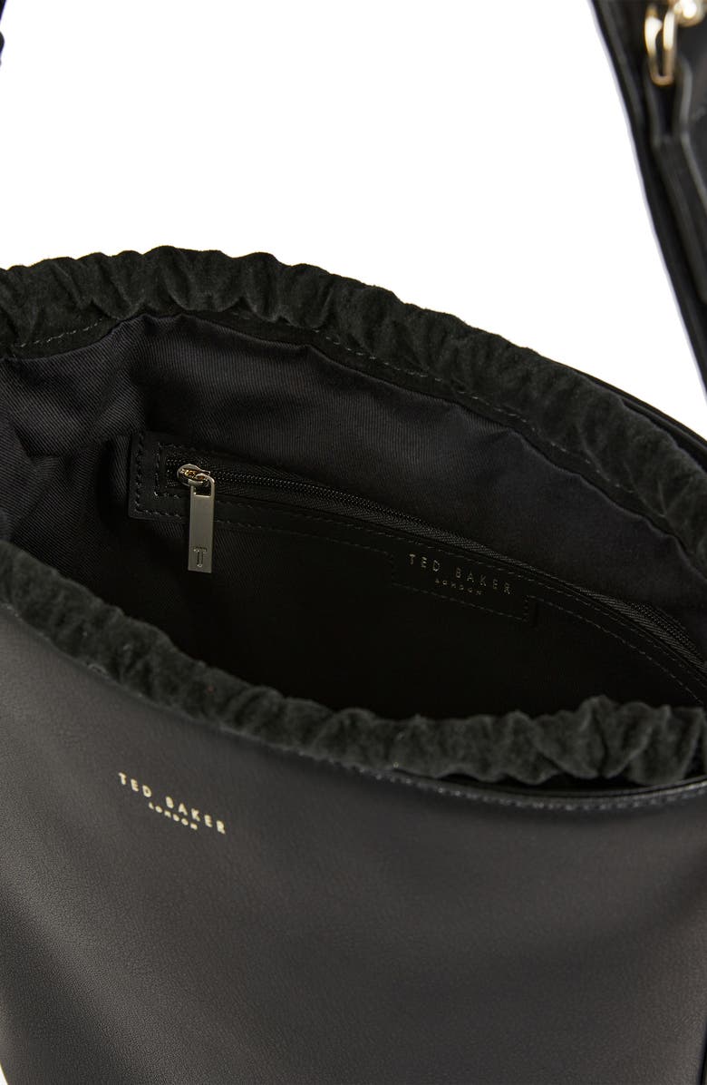 Ted Baker London Equesa Equestrian Bucklet Leather Bucket Bag, Alternate, color,