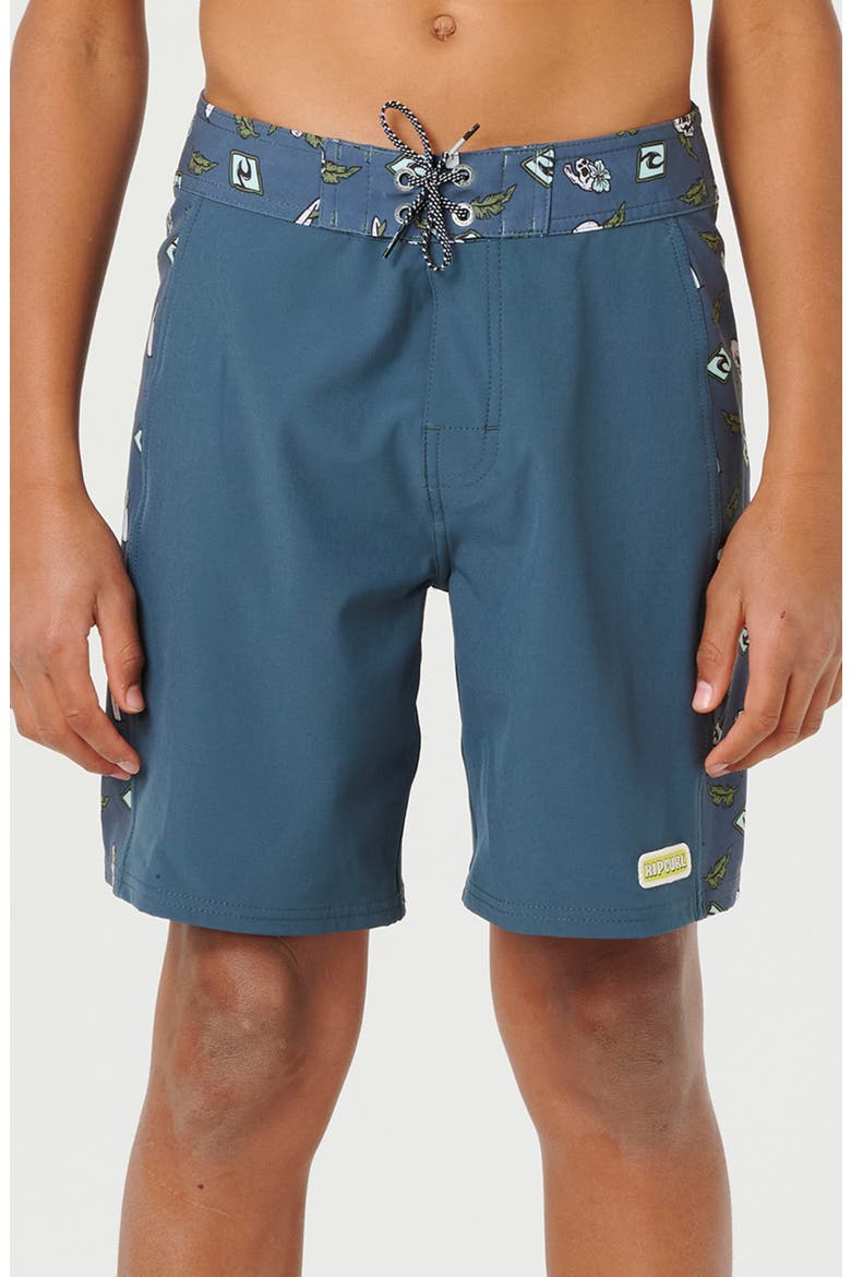 Kids' Sunset Sesh Mirage Board Shorts, Main, color, PINE NIGHT