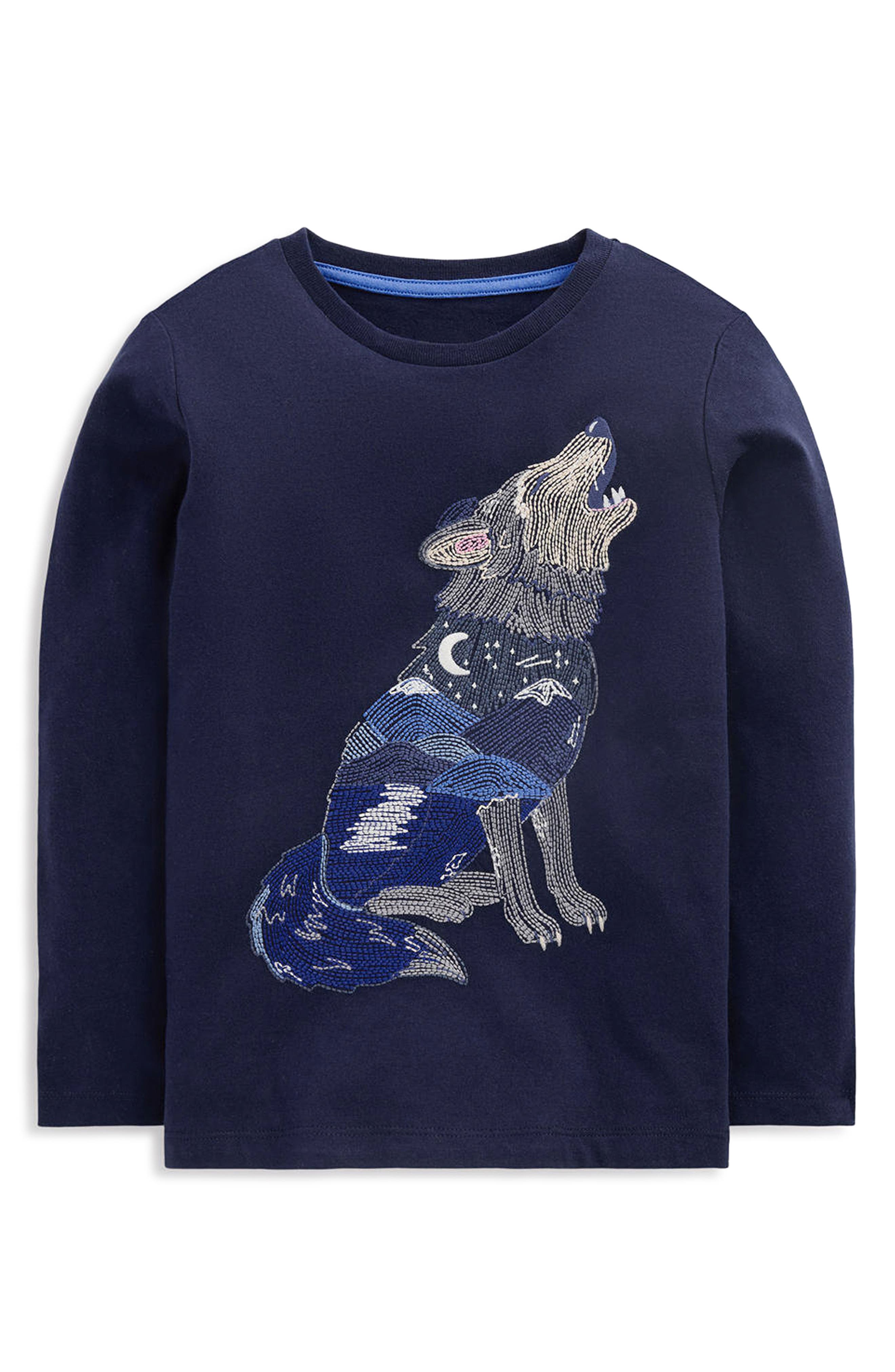 selected FRENCH NAVY SCENIC WOLF