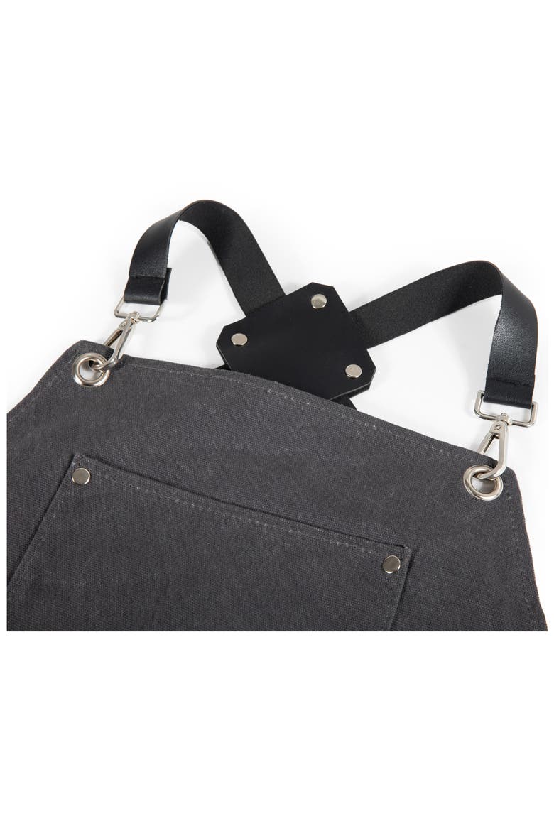 Collins Waxed Canvas Mixologist Apron, Alternate, color, GRAY
