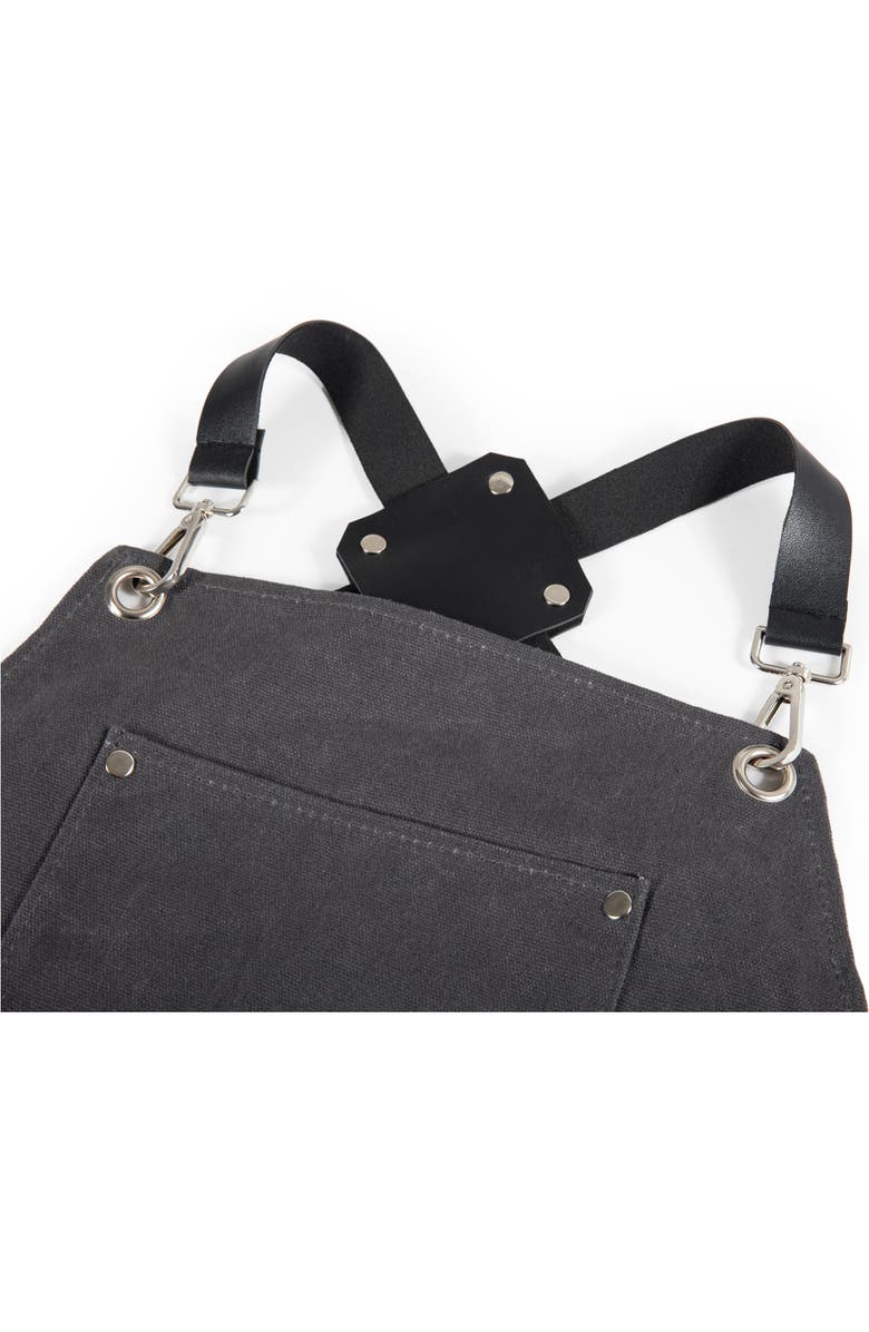 Picnic Time Collins Waxed Canvas Mixologist Apron, Alternate, color, Gray
