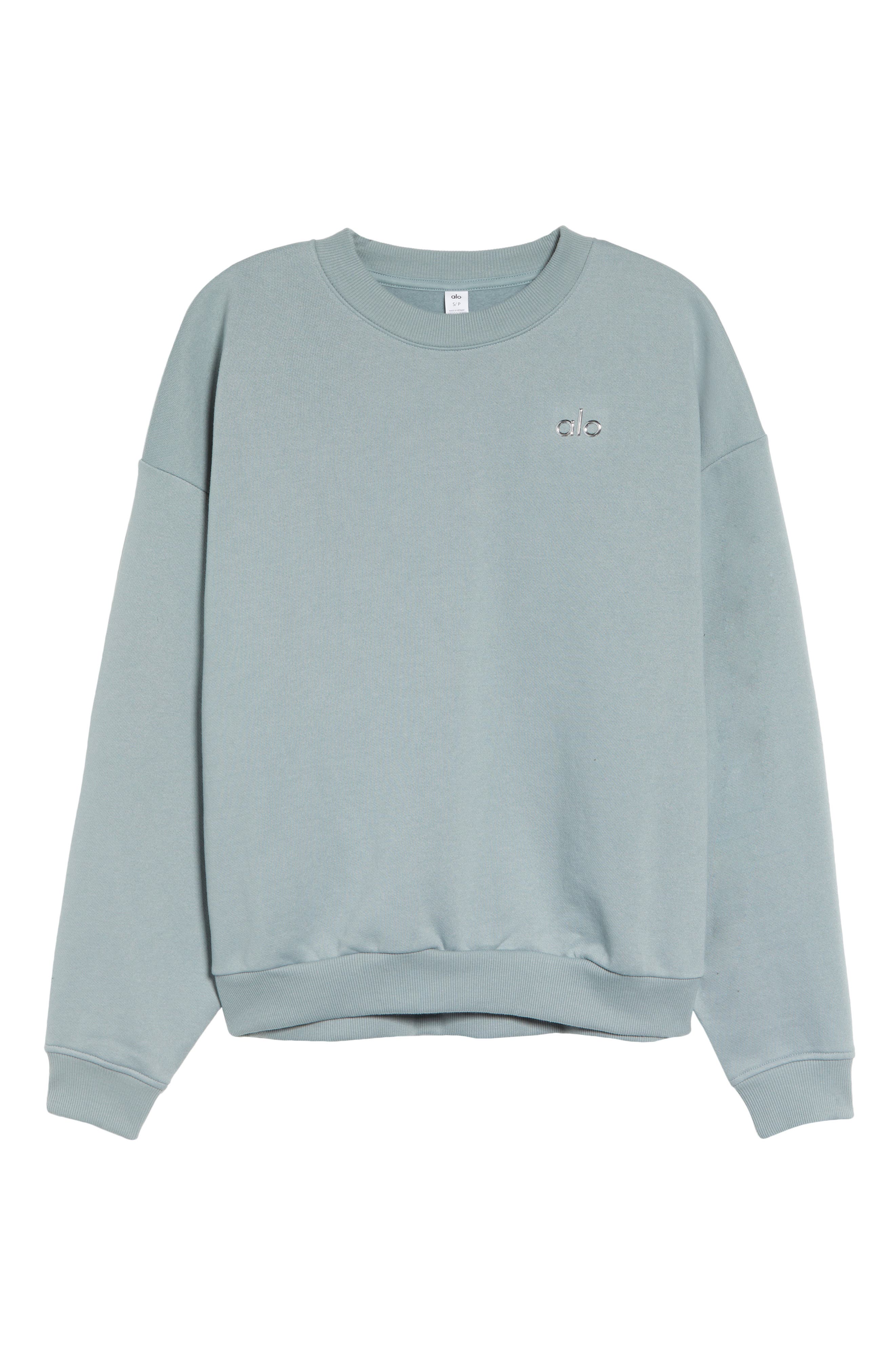 Alo Accolade Crewneck Cotton Blend Sweatshirt (Women) | Nordstrom