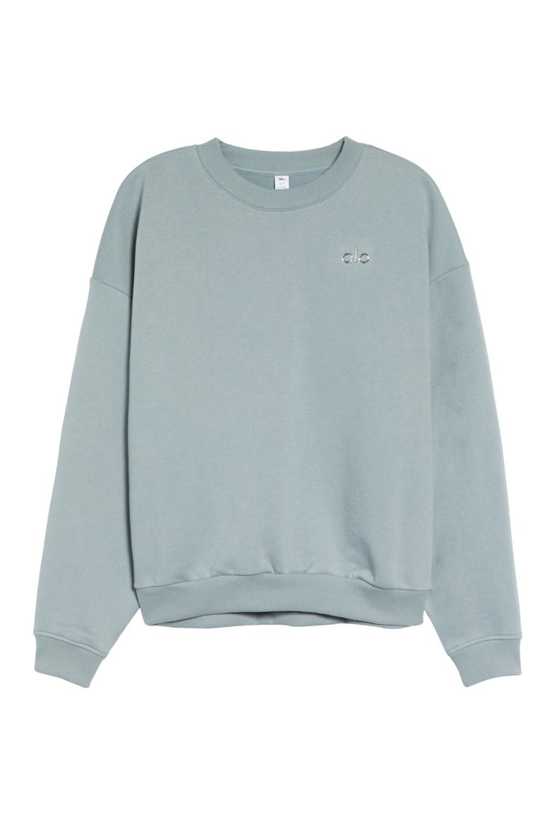 Accolade Crewneck Cotton Blend Sweatshirt, Alternate, color, COSMIC GREY