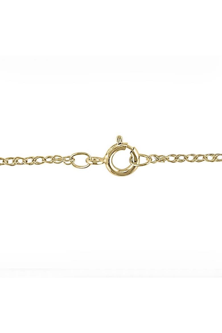 3Ct Certified Princess Cut Diamond Pendant 14k Gold Lab Grown, Alternate, color, 14k Yellow Gold