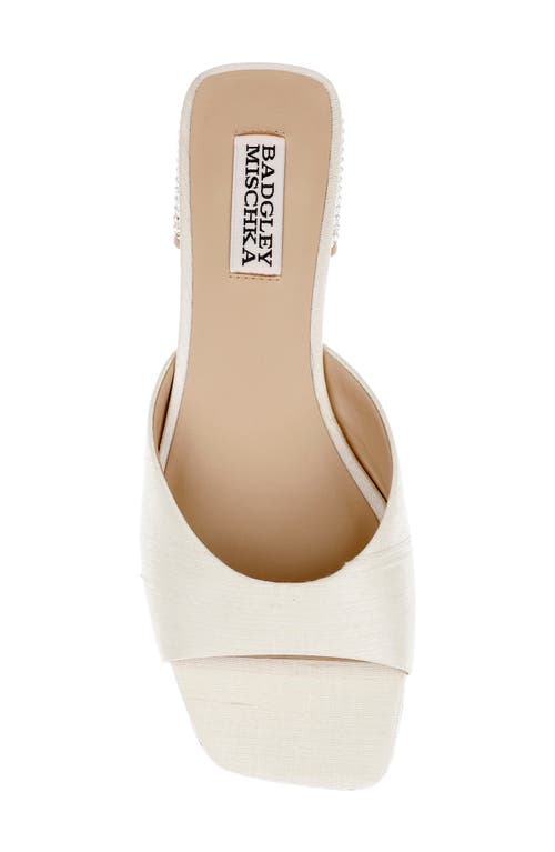 Badgley Mischka Oahu Slide Sandal In White