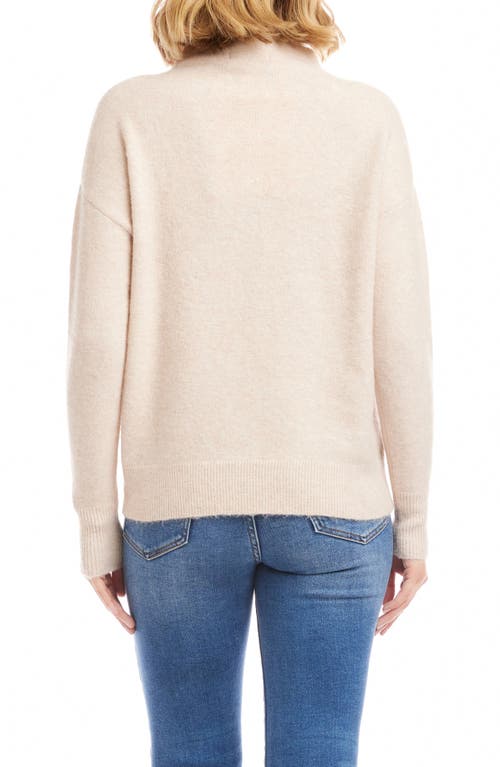 Karen Kane Funnel Neck Sweater In White