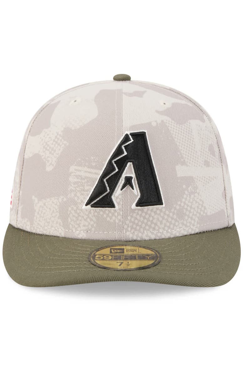 Men's New Era Light Beige/Olive Arizona Diamondbacks 2025 Armed Forces Day 59FIFTY Fitted Hat, Alternate, color, Light Beige