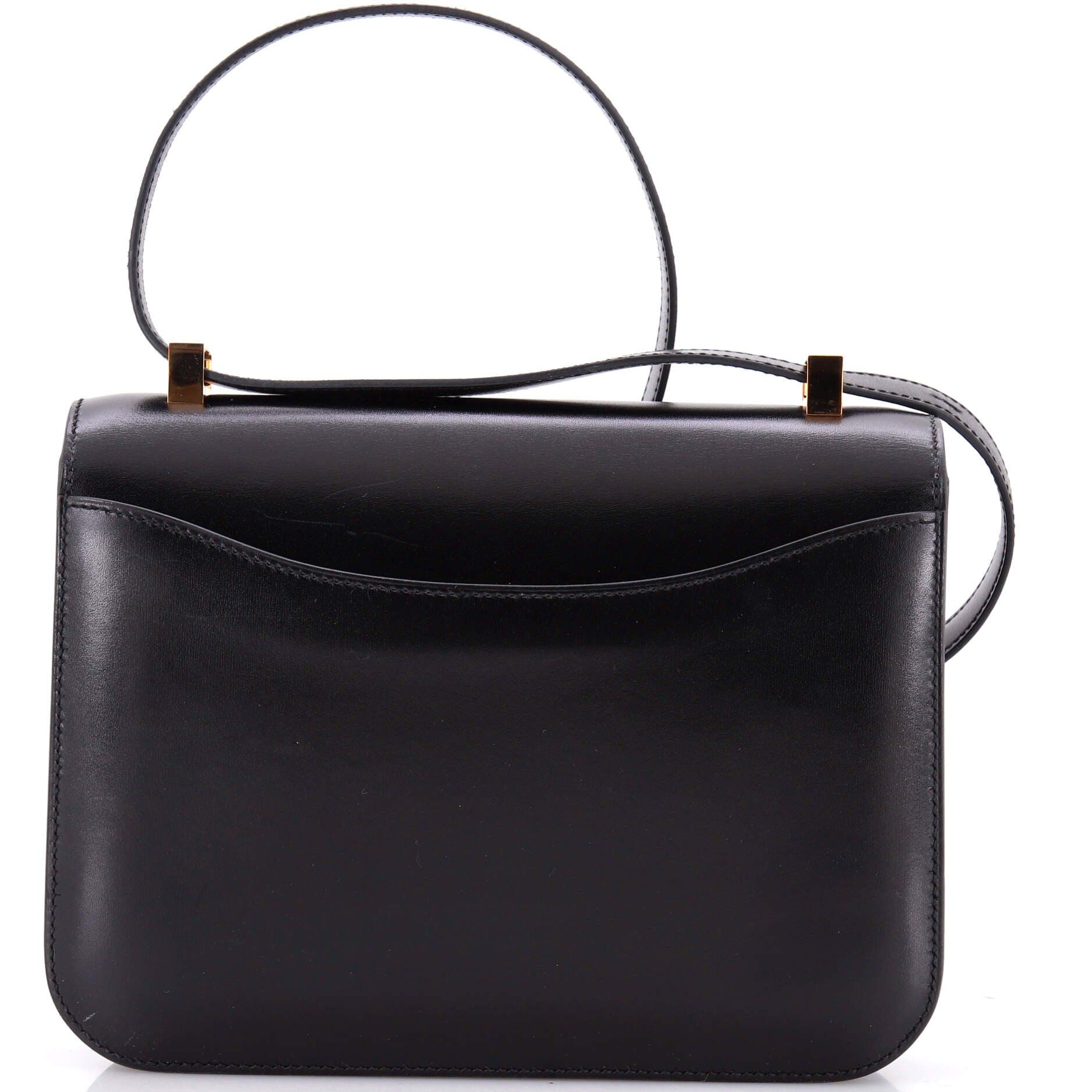 Pre-Owned Hermes Constance NM Bag Box Calf 24, Alternate, color, Noir
