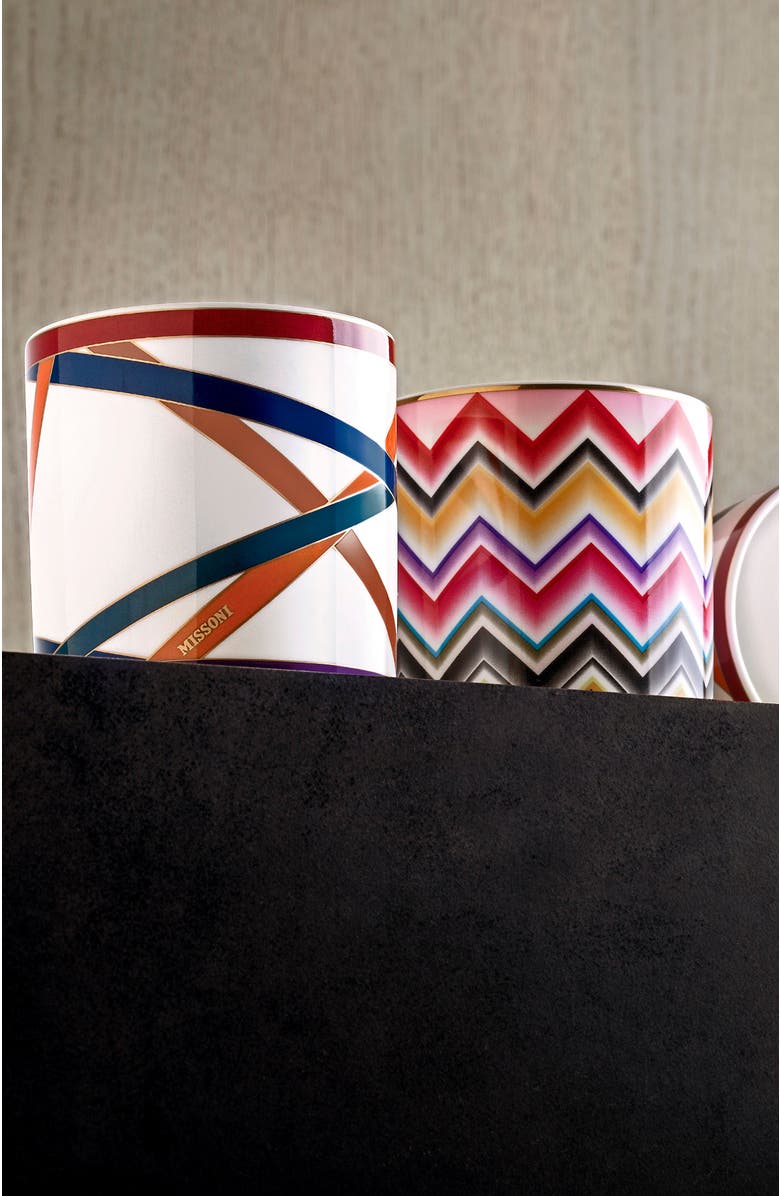 Missoni Home Tableware Scented Candle NASTRI 270gr Multicolor diam. 3.3", H 3.5", Alternate, color, Multicolor