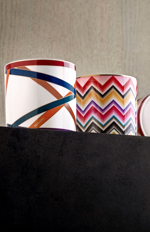 Missoni Home Tableware Scented Candle Nastri 270gr Multicolor Diam. 3.3", H 3.5"