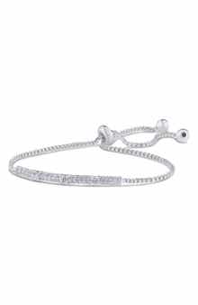 Cubic Zirconia Pave Bolo Bracelet