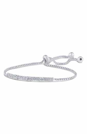 Cubic Zirconia Pave Bolo Bracelet