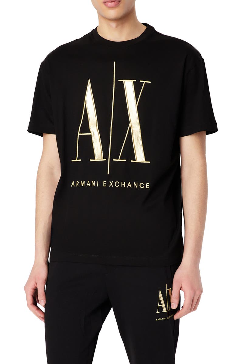 Armani Exchange Icon Cotton Graphic Logo Tee, Main, color, 