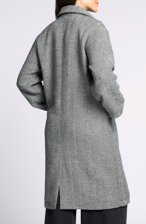Thread & Supply Catalina Herringbone Coat In Animal Print