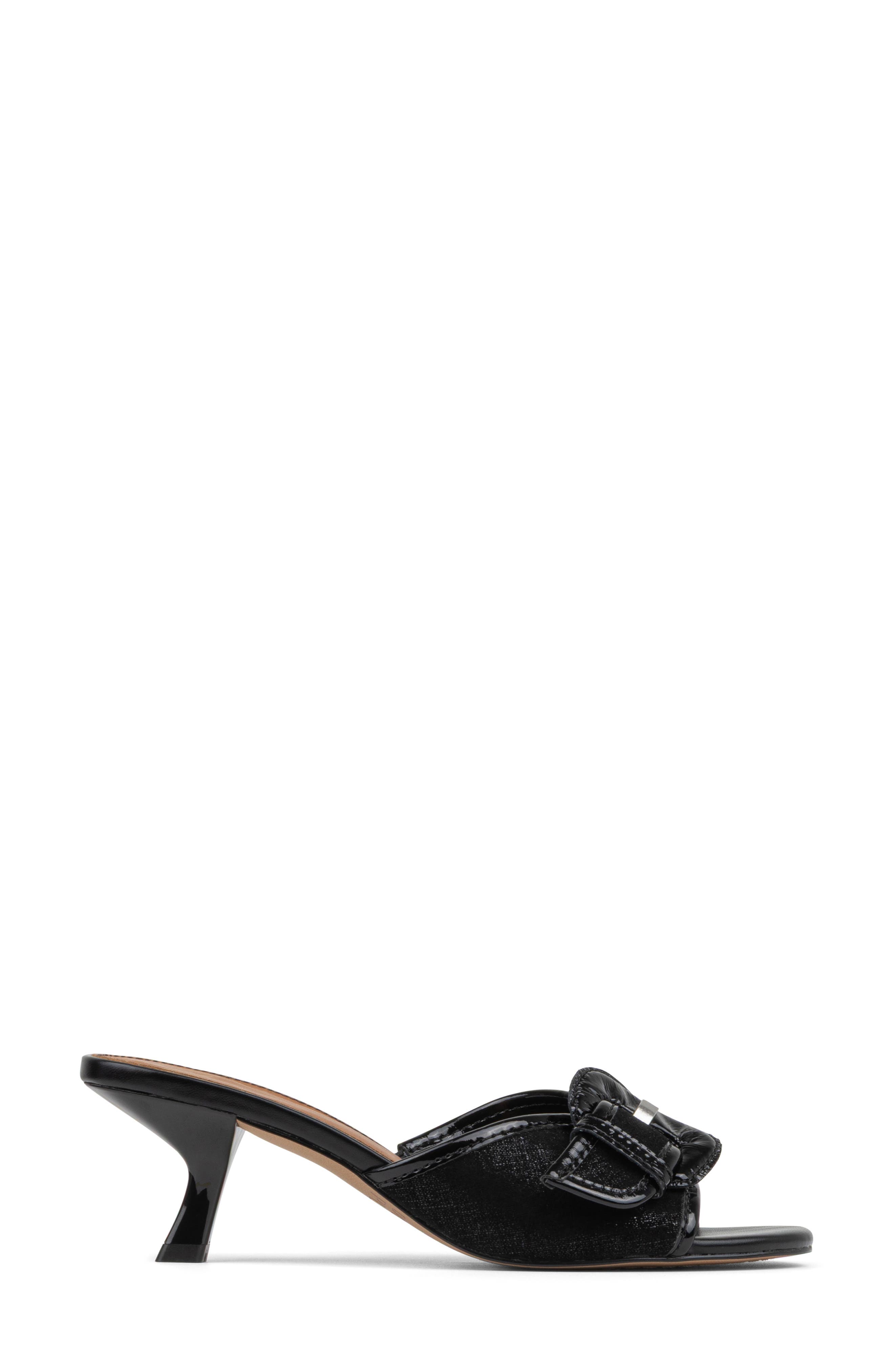 Donald Pliner Buckle Mule, Alternate, color, Black