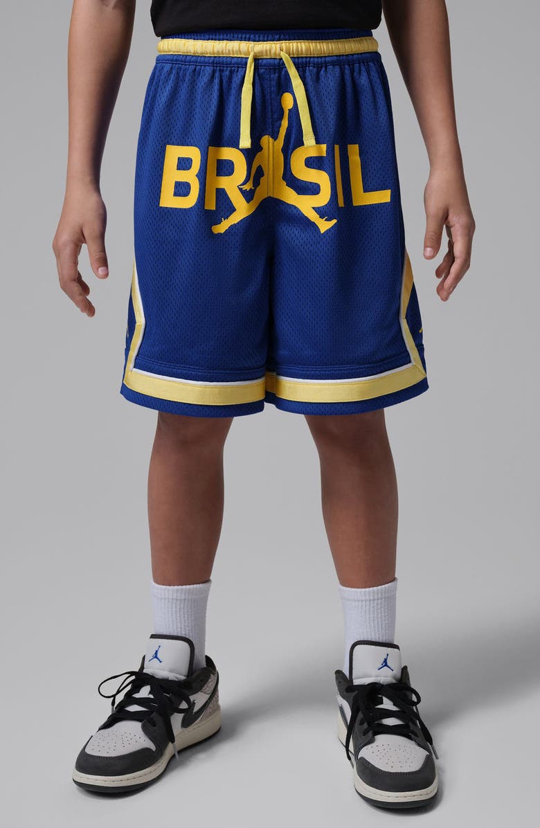 Jordan Kids' Mesh Diamond Shorts, Alternate, color, Old Royal