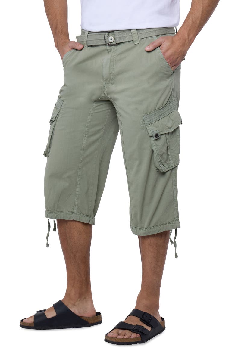XRAY Belted Cargo Shorts, Alternate, color, Leaf Green