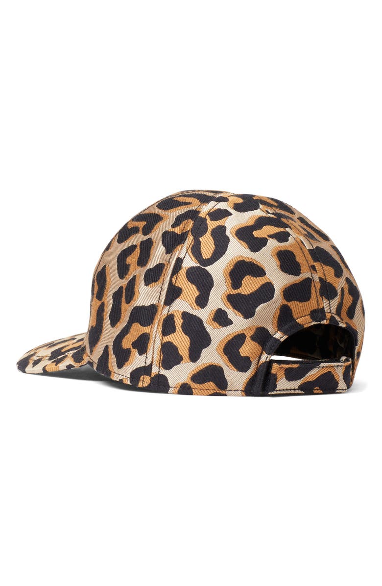 Kate Spade New York leopard brocade baseball cap, Alternate, color, 