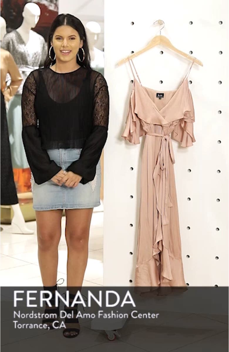Bea Cold Shoulder Ruffle Dress, sales video thumbnail