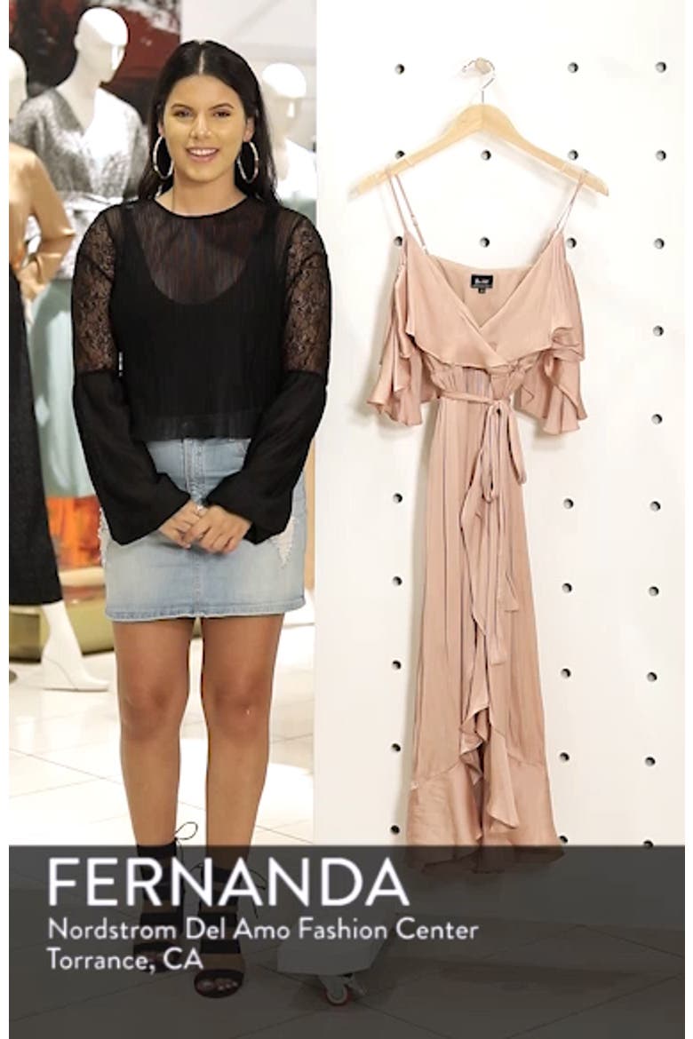 Bea Cold Shoulder Ruffle Dress video