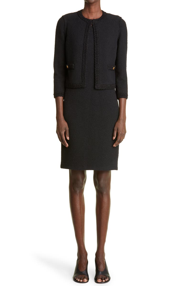 ST. JOHN Bouclé Knit Dress, Alternate, color,