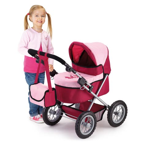 Trendy Pram Stroller For Toy Baby Dolls