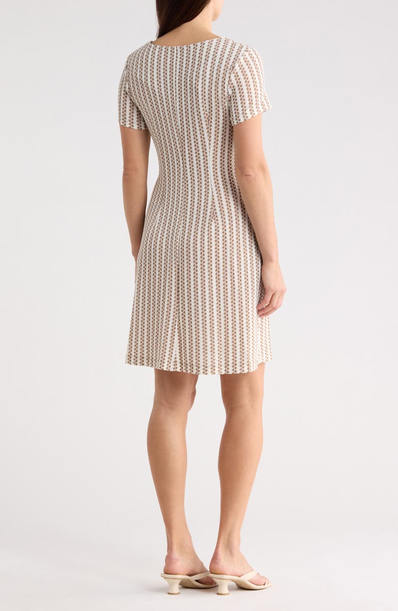 Connected Apparel Novelty Knit Dress, Alternate, color, Natural