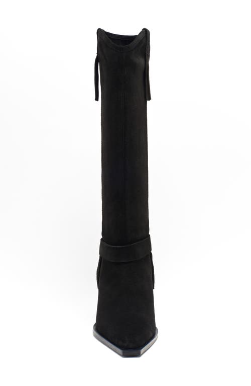 Free People Faith Fringe Western Boot In Black