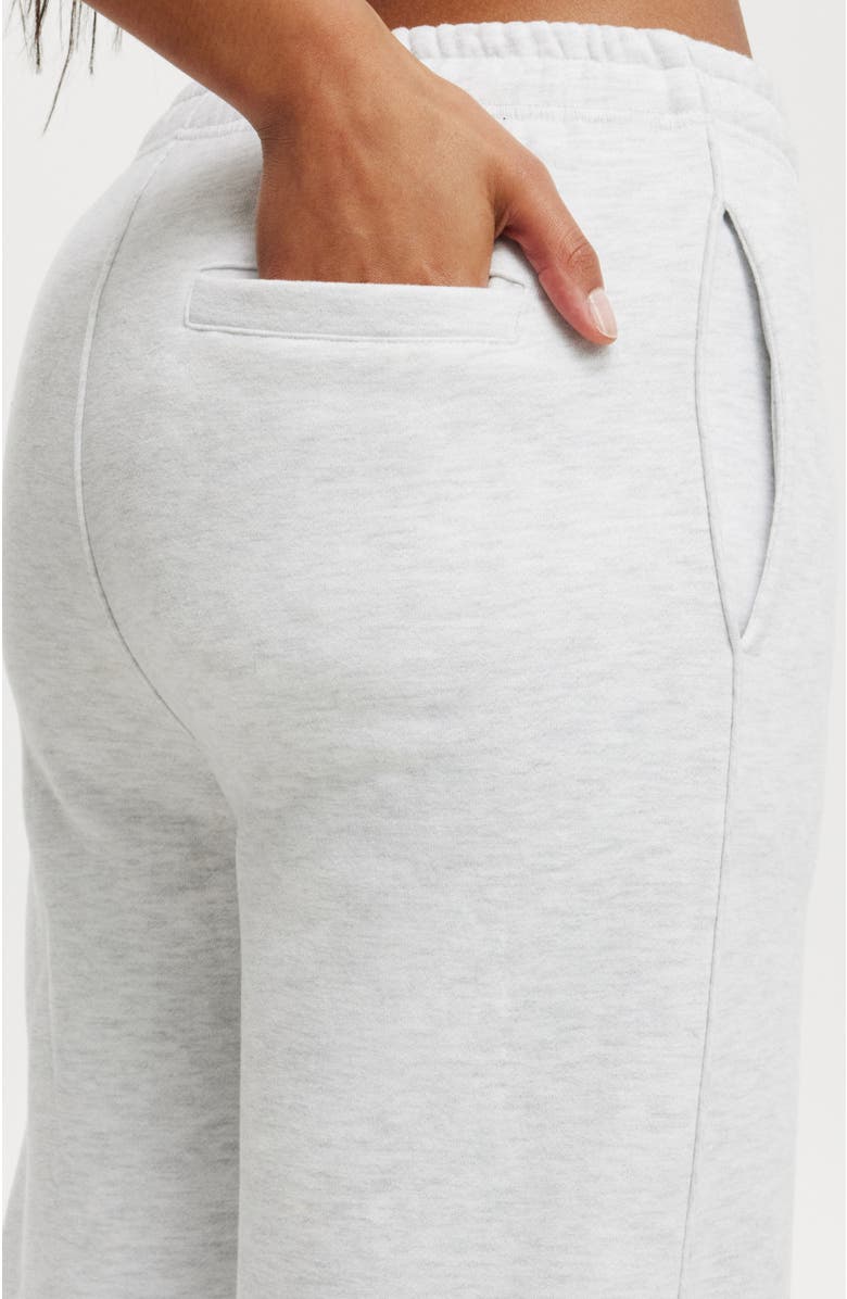 COTTON ON BODY Women's Active Plush Essential Straight Leg Sweatpant, Alternate, color, Cloudy Grey Marle